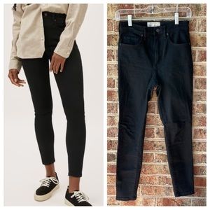 Everlane black high rise skinny ankle jeans 26